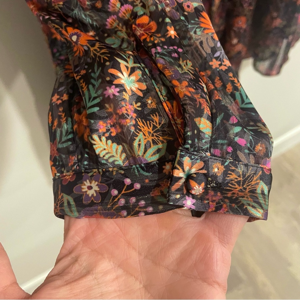 SOFT SURROUNDINGS Castille Floral Tunic Dress - Size Petite Large - Picture 10 of 16